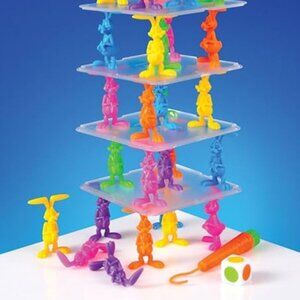 Fun World Easter Toys and Games Tower of Bunnies 37 Piece Game Set